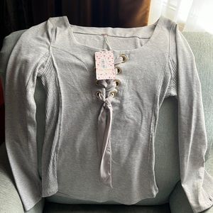 NWT Henley shirt. Size Large. Free people